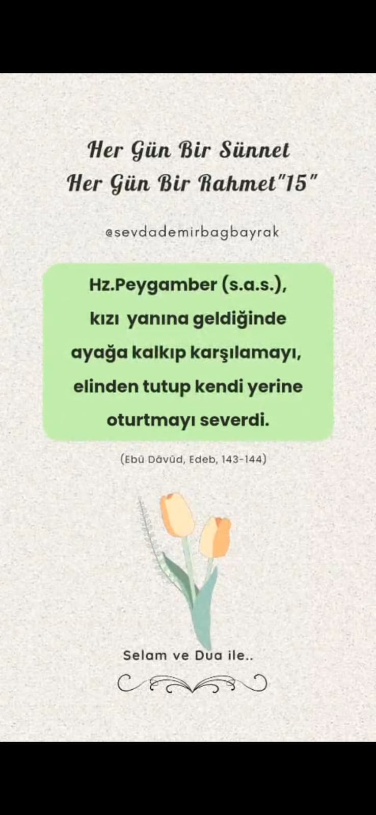 HER GÜN BİR SÜNNET HER GÜN BİR RAHMET 15
