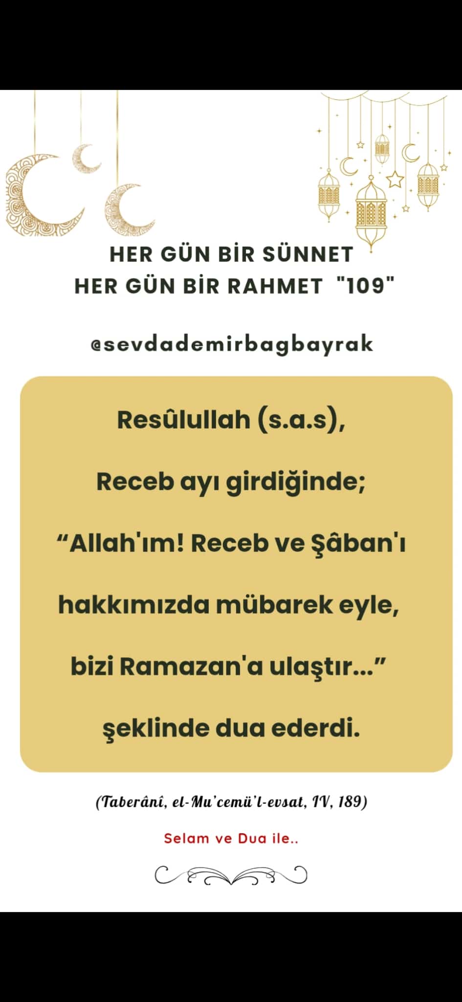 HER GÜN BİR SÜNNET HER GÜN BİR RAHMET 109