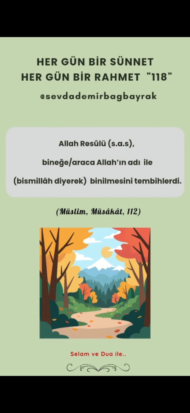 HER GÜN BİR SÜNNET HER GÜN BİR RAHMET 118