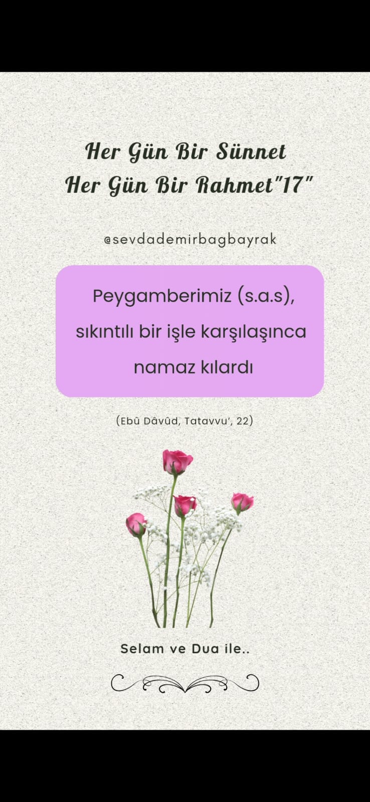 HER GÜN BİR SÜNNET HER GÜN BİR RAHMET 17