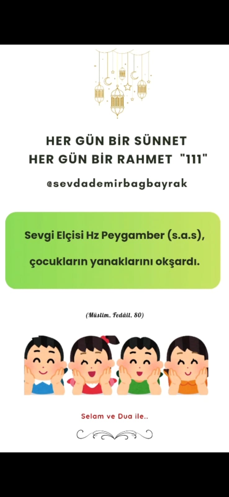 HER GÜN BİR SÜNNET HER GÜN BİR RAHMET 111