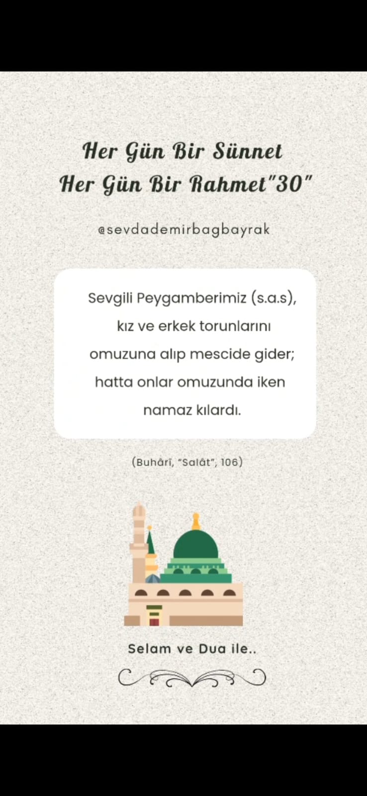 HER GÜN BİR SÜNNET HER GÜN BİR RAHMET 30