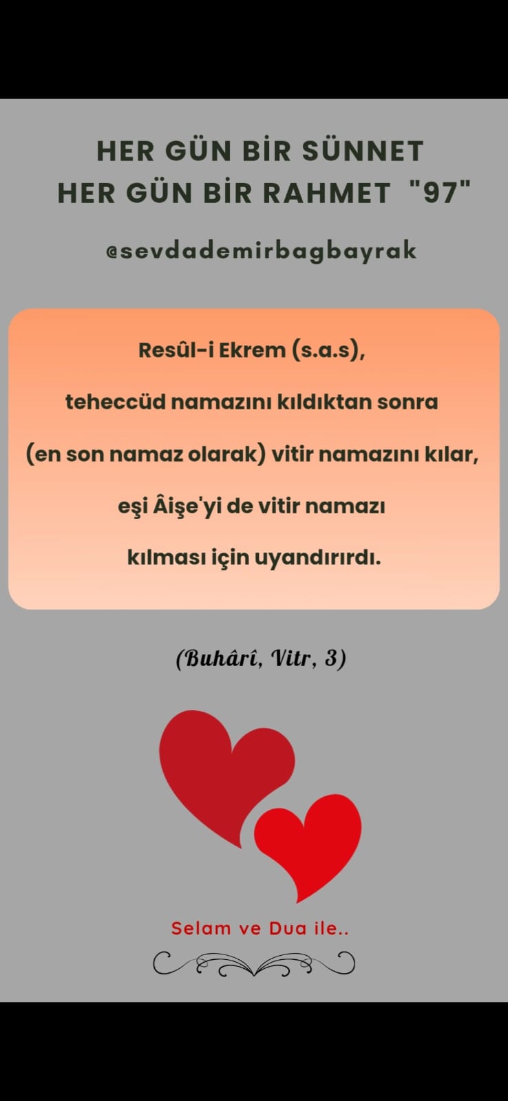 HER GÜN BİR SÜNNET HER GÜN BİR RAHMET 97