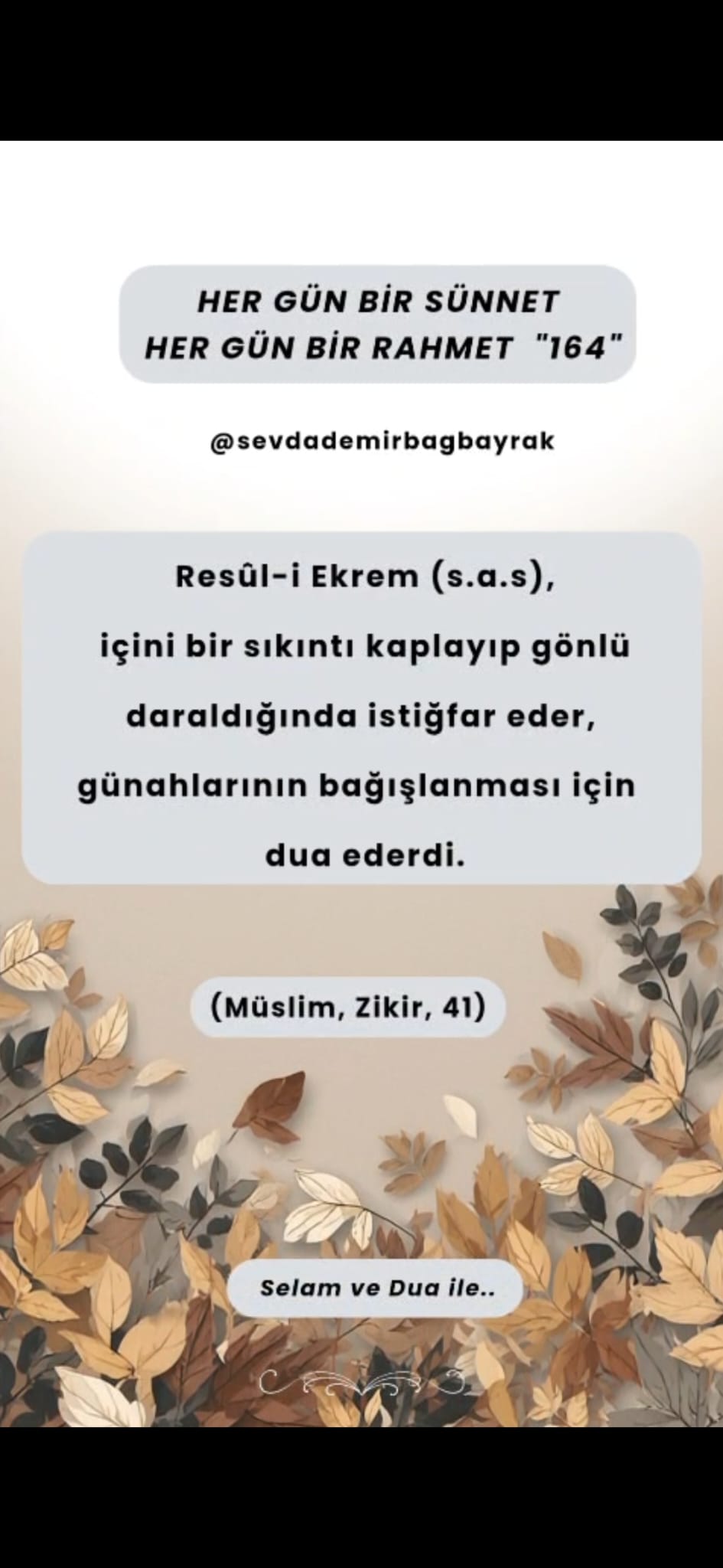 HER GÜN BİR SÜNNET HER GÜN BİR RAHMET 164