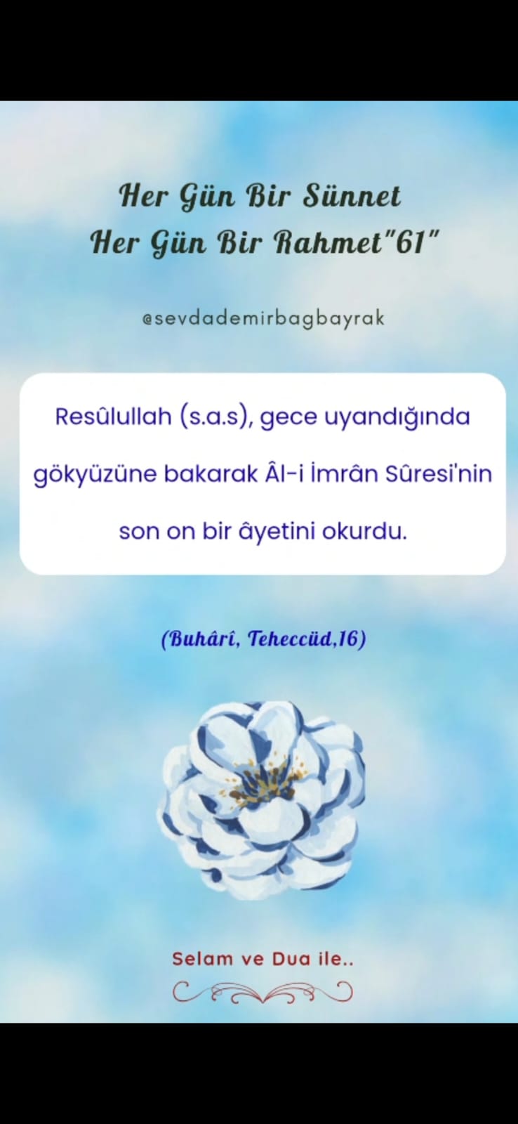 HER GÜN BİR SÜNNET HER GÜN BİR RAHMET 61