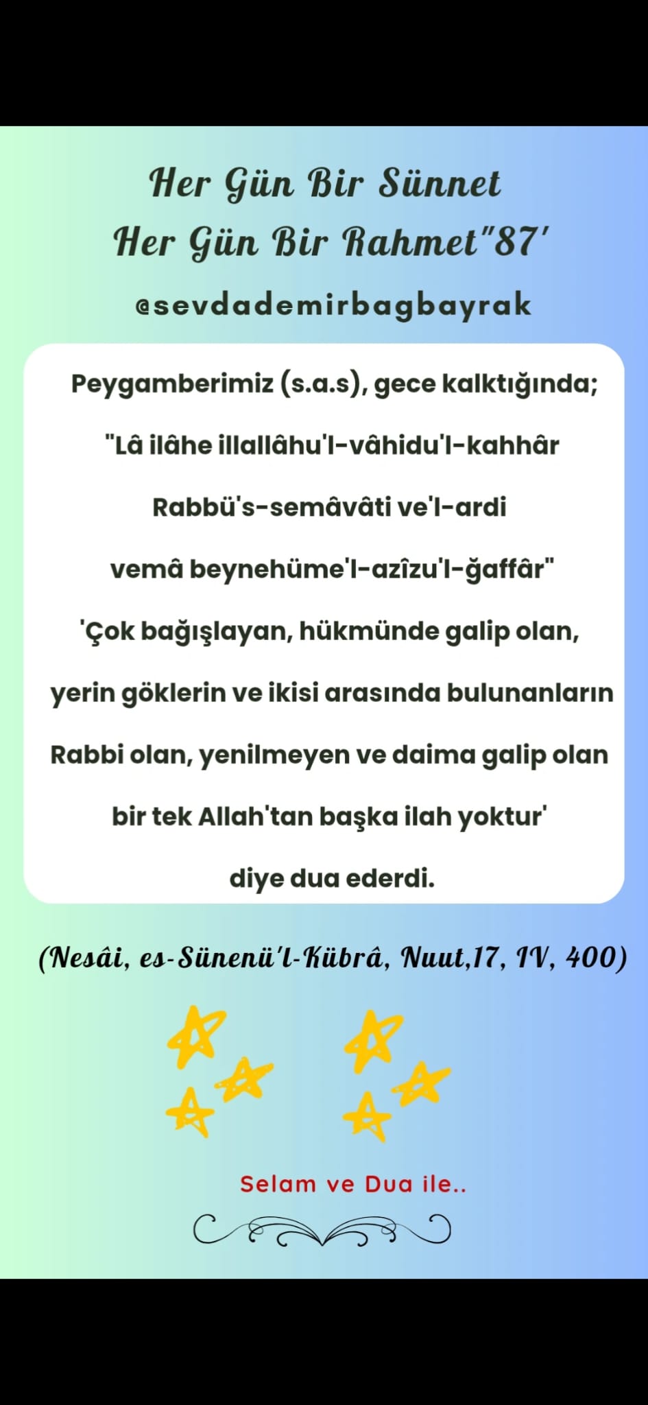 HER GÜN BİR SÜNNET HER GÜN BİR RAHMET 87ı