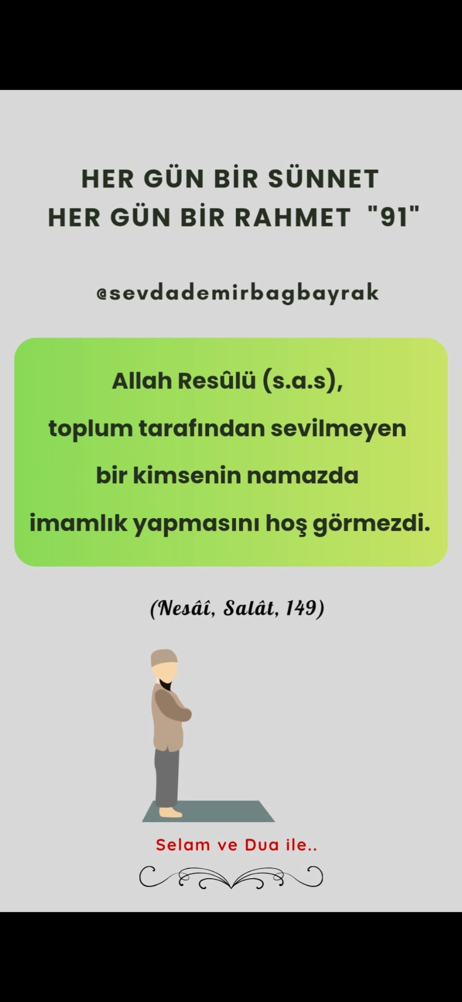 HER GÜN BİR SÜNNET HER GÜN BİR RAHMET 91