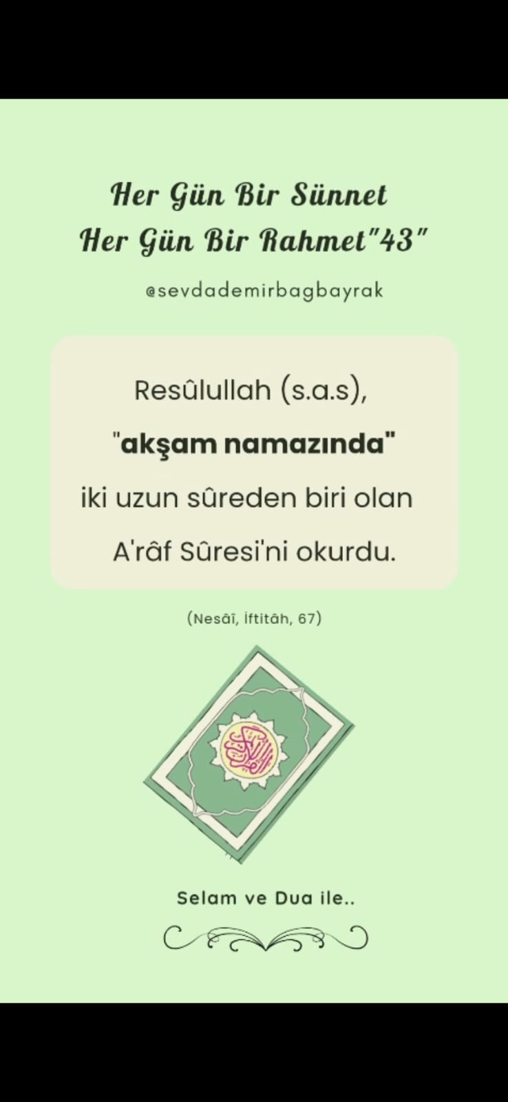 HER GÜN BİR SÜNNET HER GÜN BİR RAHMET 43