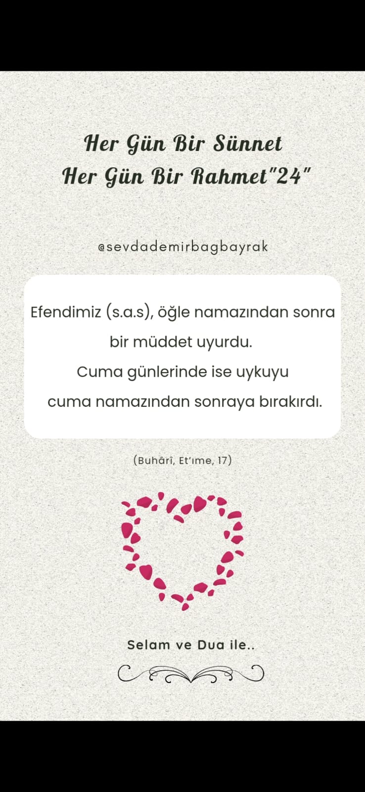 HER GÜN BİR SÜNNET HER GÜN BİR RAHMET 24