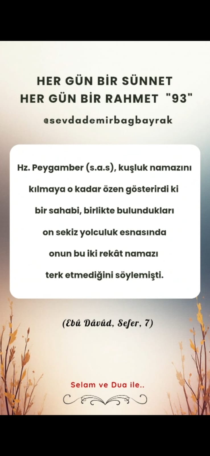 HER GÜN BİR SÜNNET HER GÜN BİR RAHMET 93