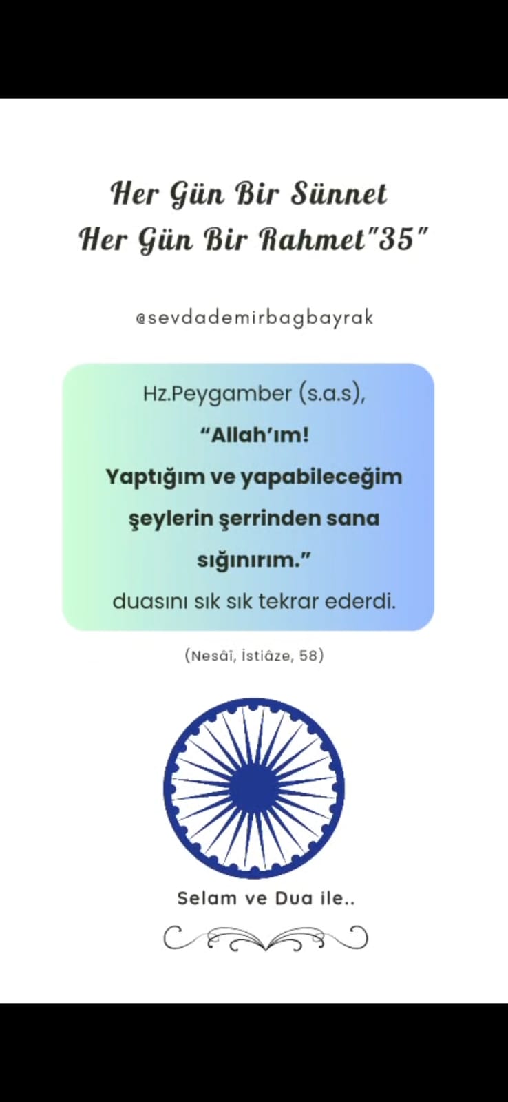 HER GÜN BİR SÜNNET HER GÜN BİR RAHMET 35