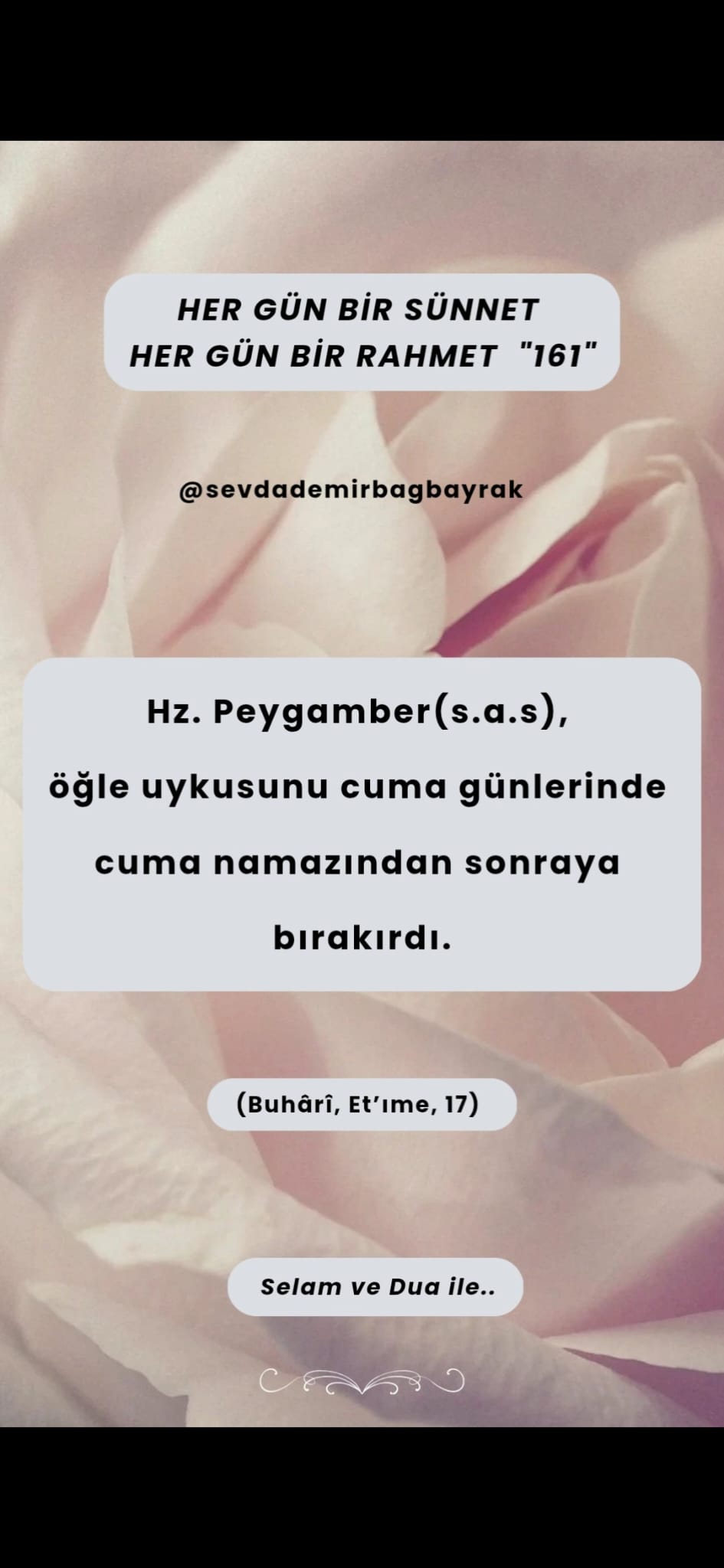 HER GÜN BİR SÜNNET HER GÜN BİR RAHMET 161