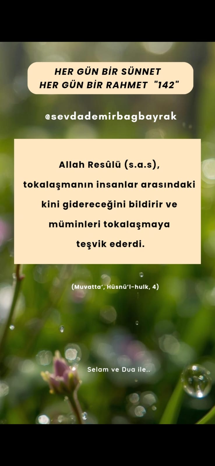 HER GÜN BİR SÜNNET HER GÜN BİR RAHMET 142