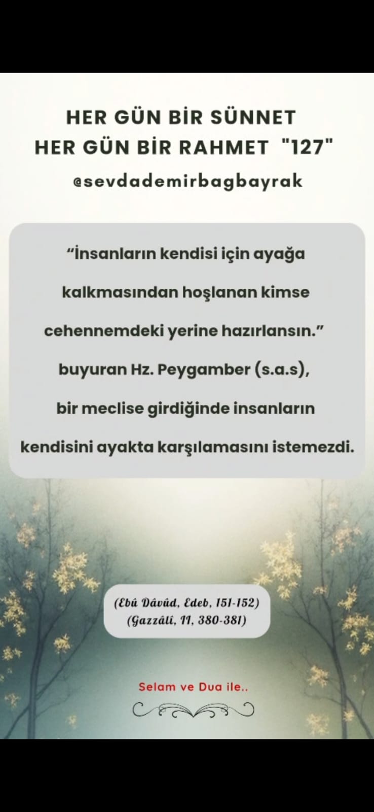 HER GÜN BİR SÜNNET HER GÜN BİR RAHMET 127