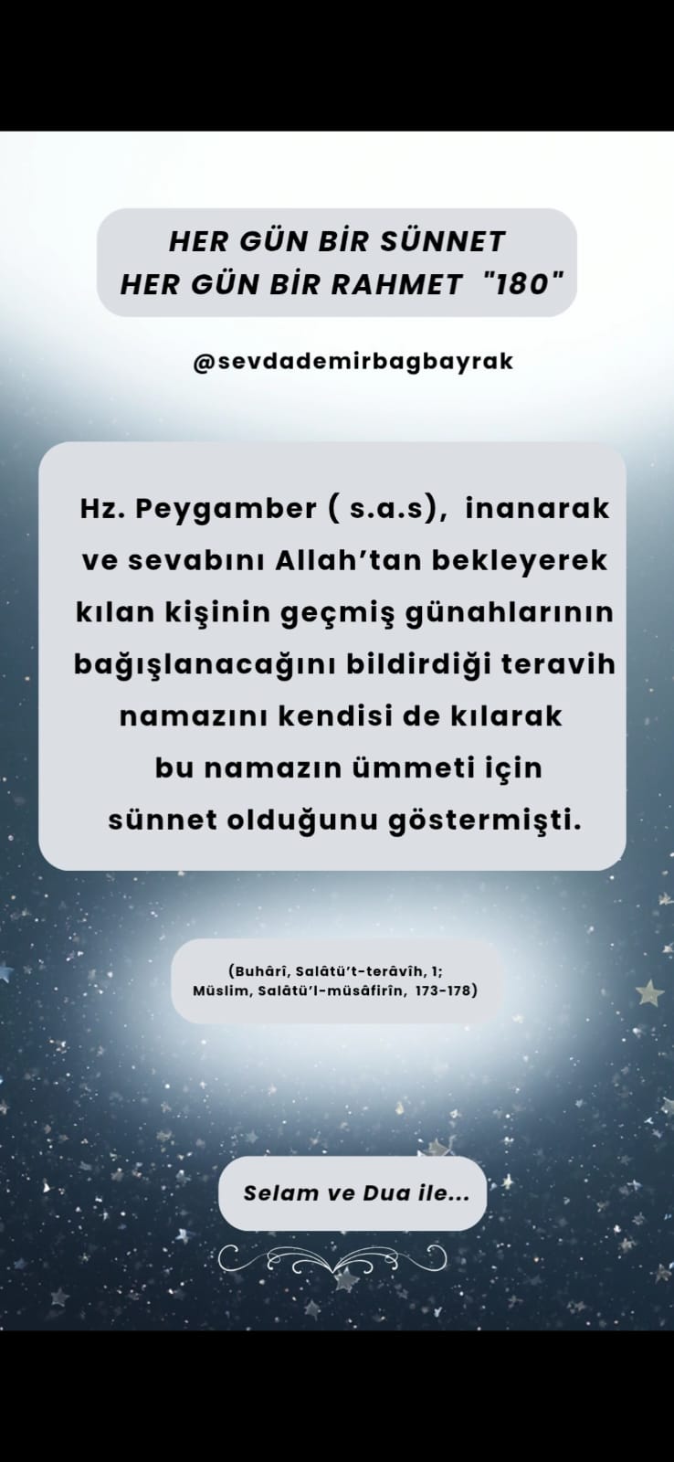 HER GÜN BİR SÜNNET HER GÜN BİR RAHMET 180