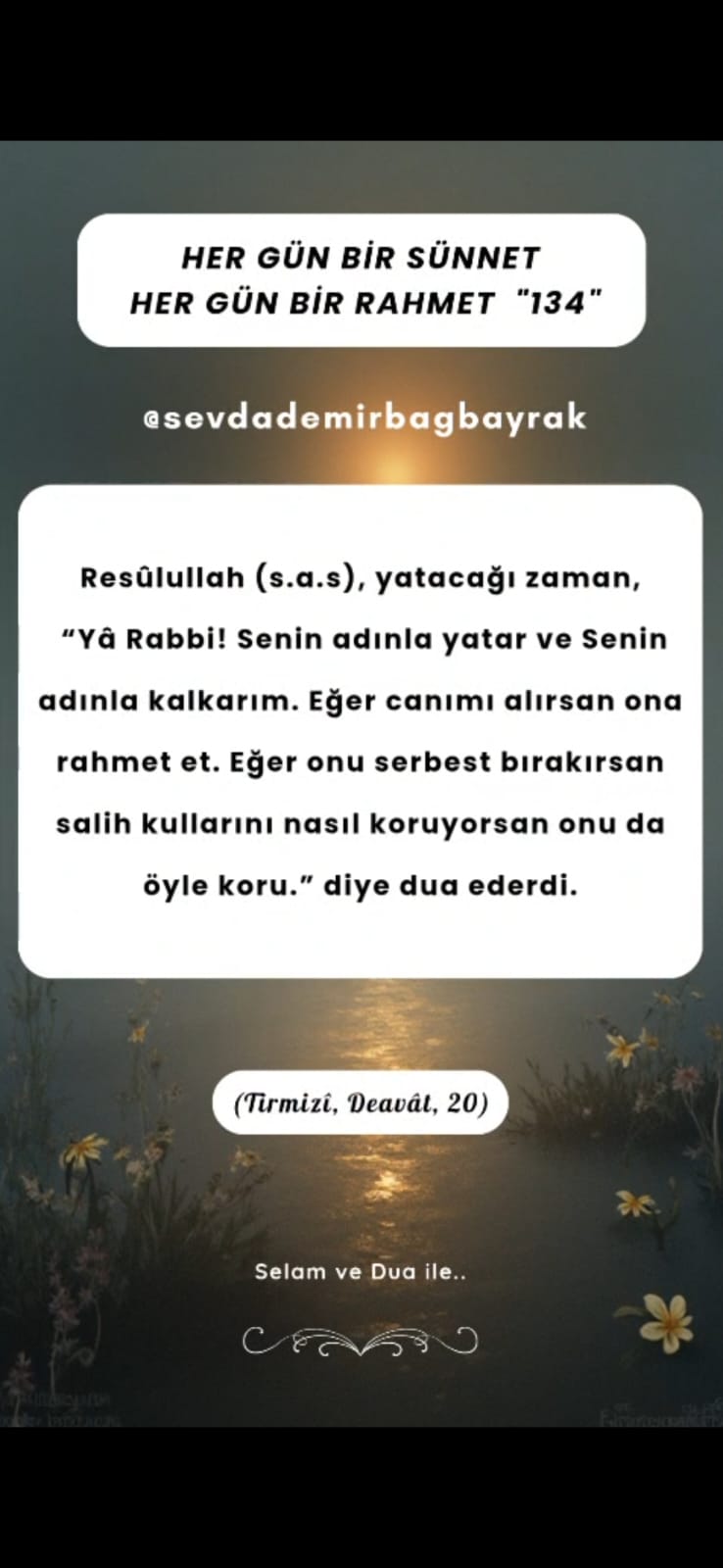 HER GÜN BİR SÜNNET HER GÜN BİR RAHMET 134