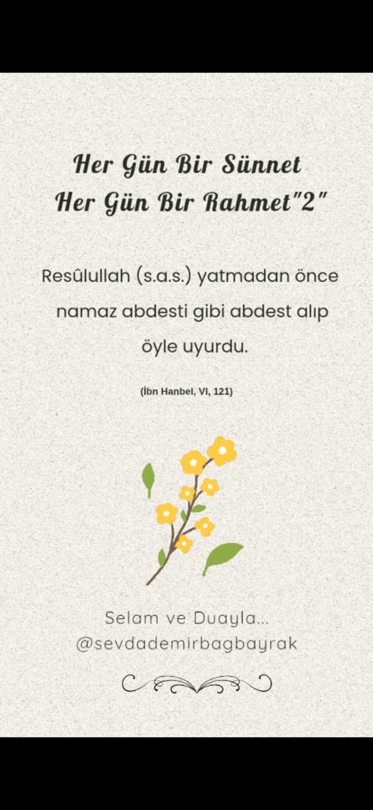 HER GÜN BİR SÜNNET   HER GÜN BİR RAHMET 2