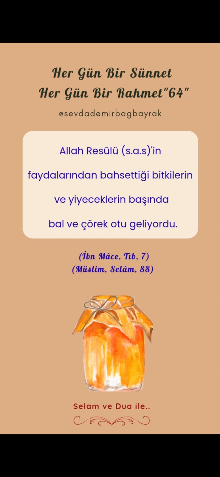 HER GÜN BİR SÜNNET HER GÜN BİR RAHMET 64