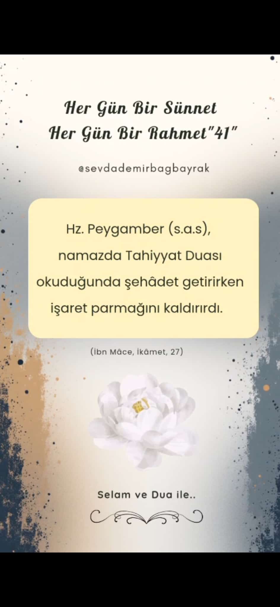 HER GÜN BİR SÜNNET HER GÜN BİR RAHMET 41 bu