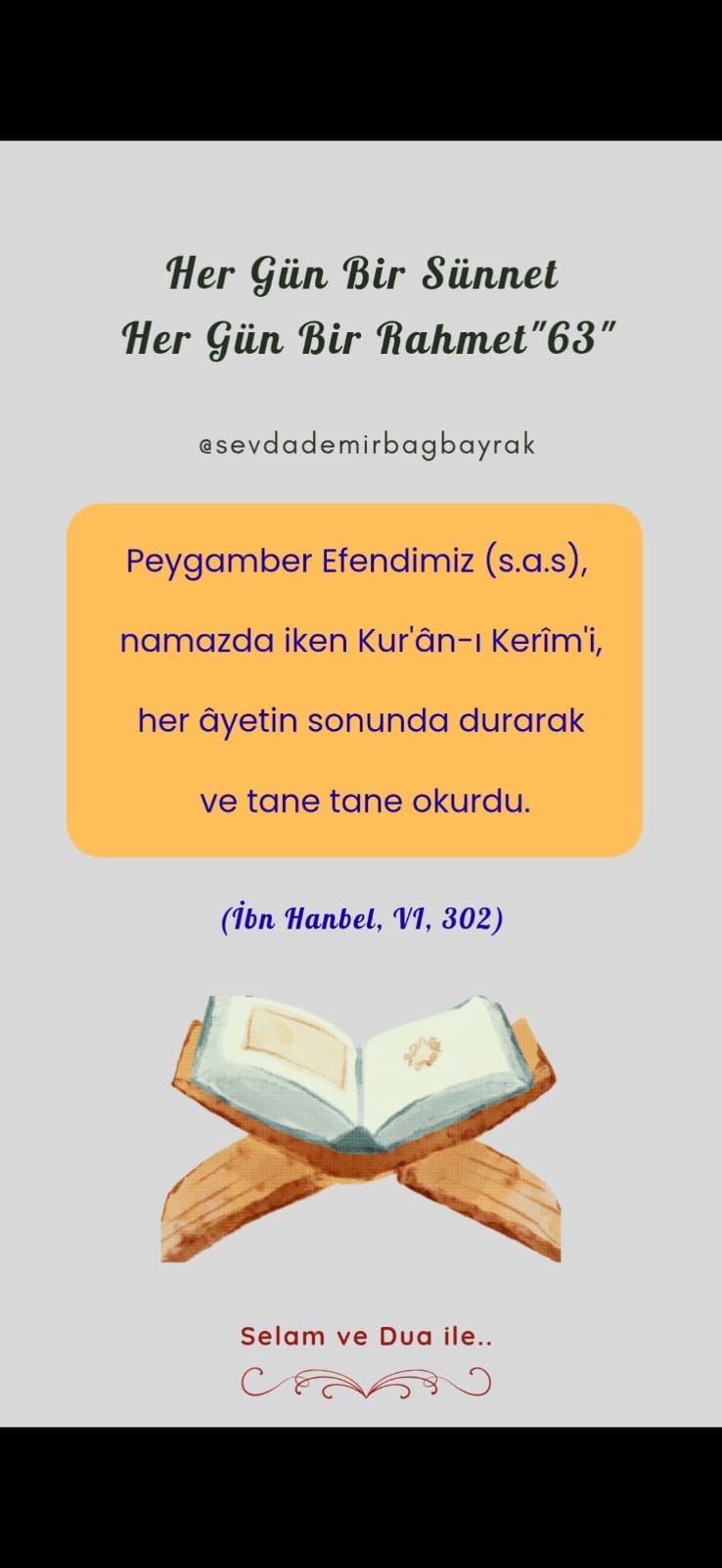 HER GÜN BİR SÜNNET HER GÜN BİR RAHMET 63