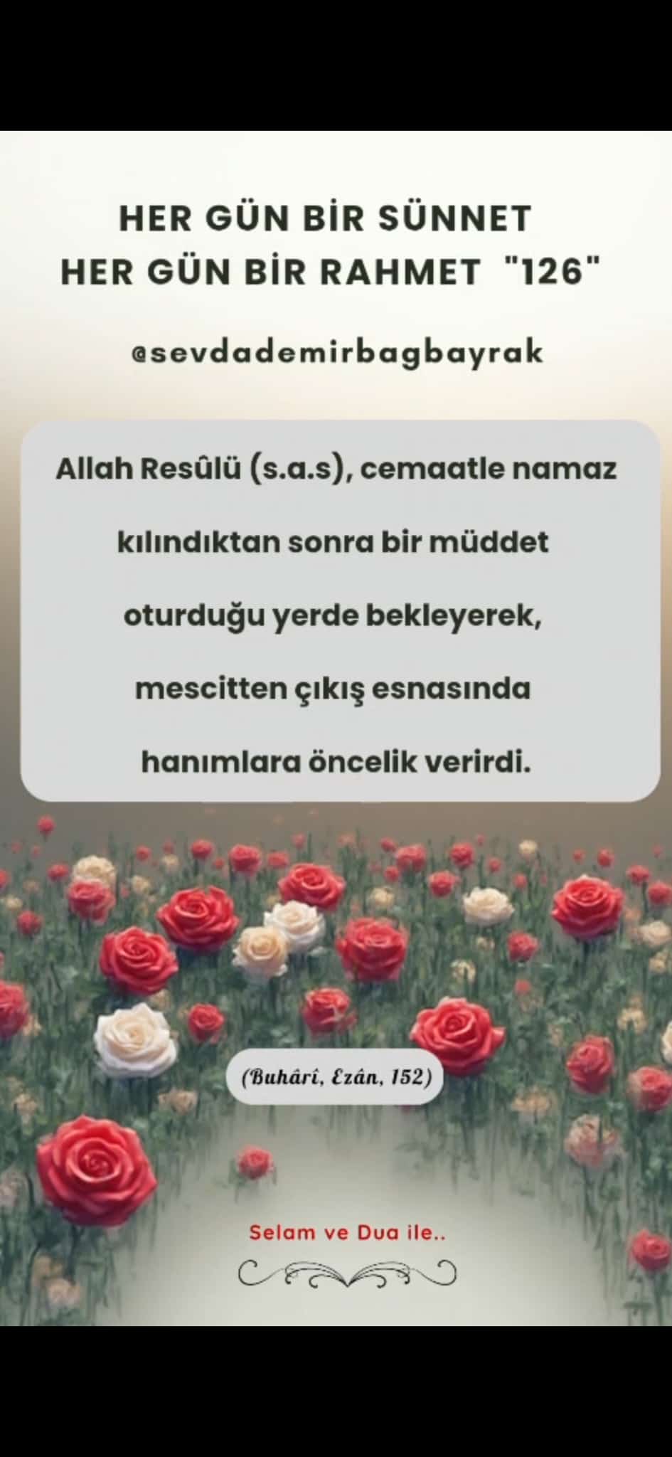 HER GÜN BİR SÜNNET HER GÜN BİR RAHMET 126