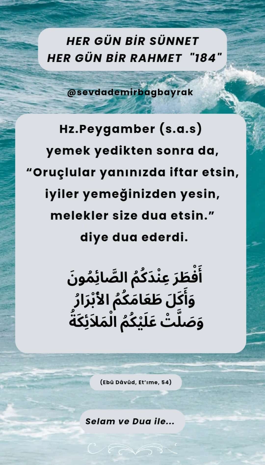 HER GÜN BİR SÜNNET HER GÜN BİR RAHMET 184