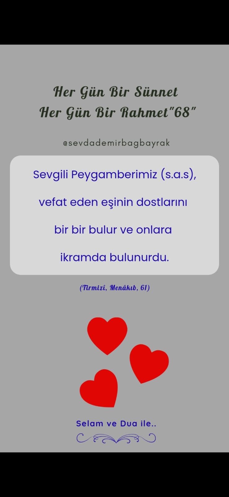 HER GÜN BİR SÜNNET HER GÜN BİR RAHMET 68