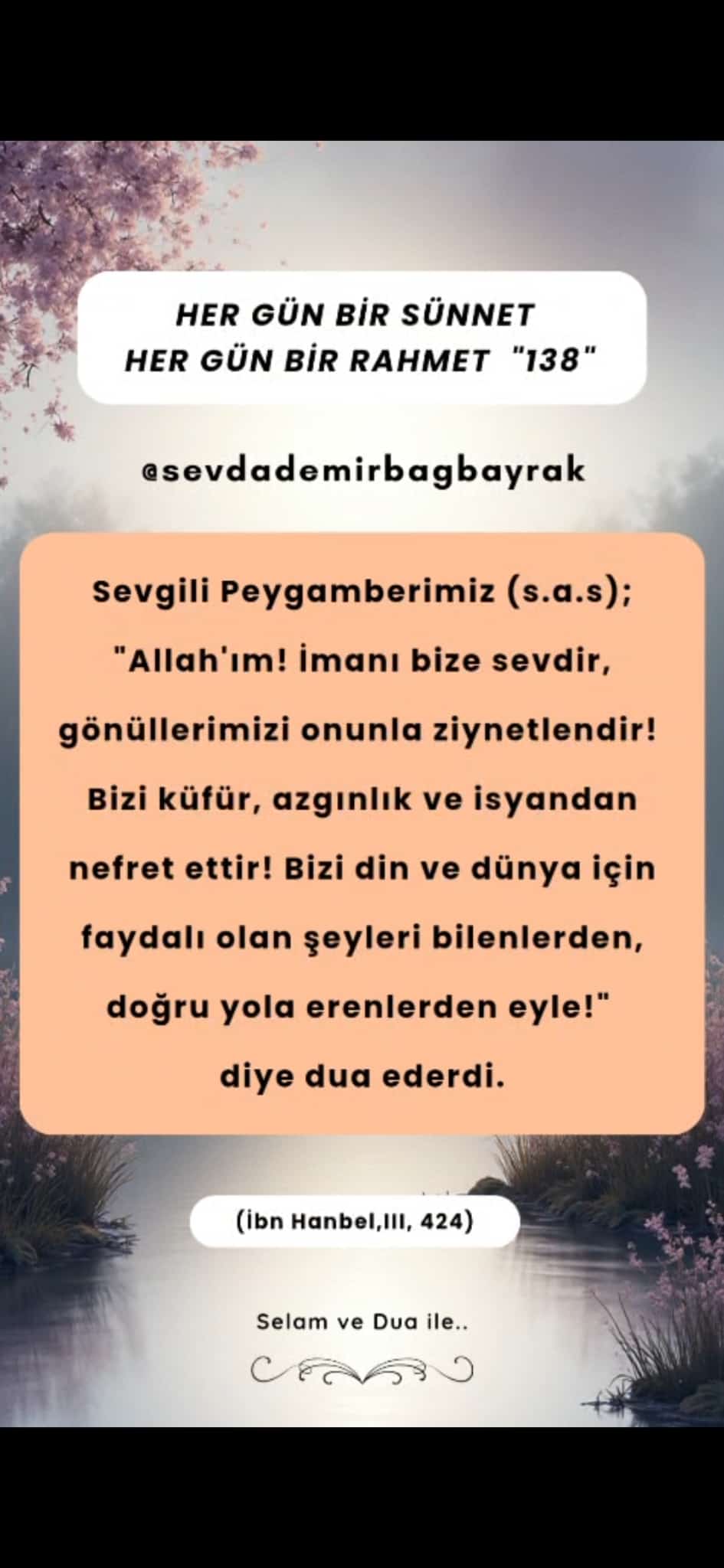 HER GÜN BİR SÜNNET HER GÜN BİR RAHMET 138