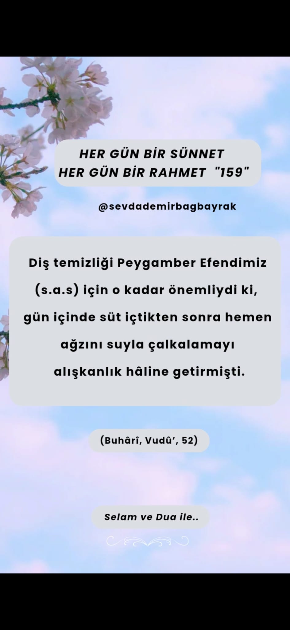 HER GÜN BİR SÜNNET HER GÜN BİR RAHMET 159
