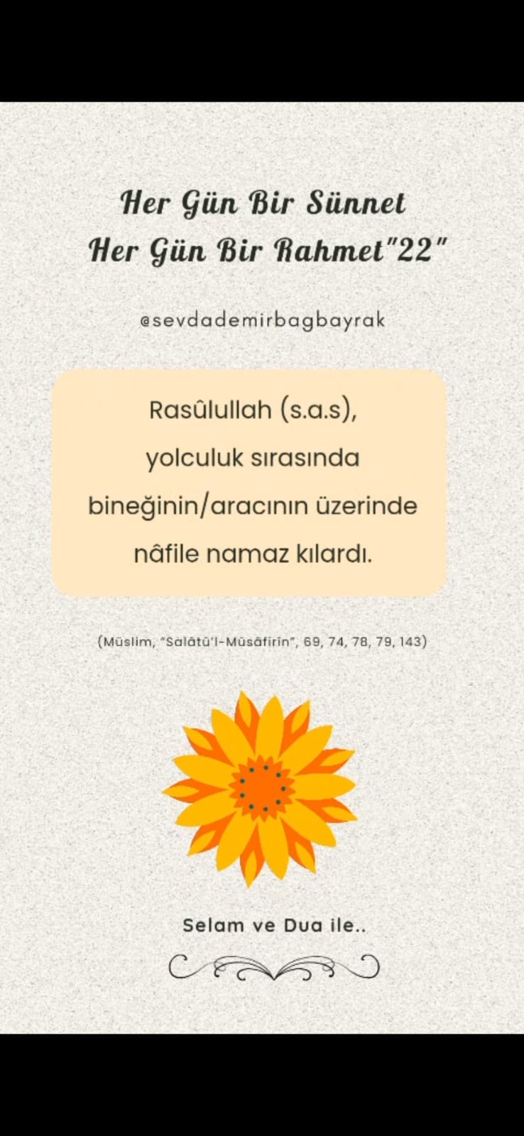 HER GÜN BİR SÜNNET HER GÜN BİR RAHMET 22 