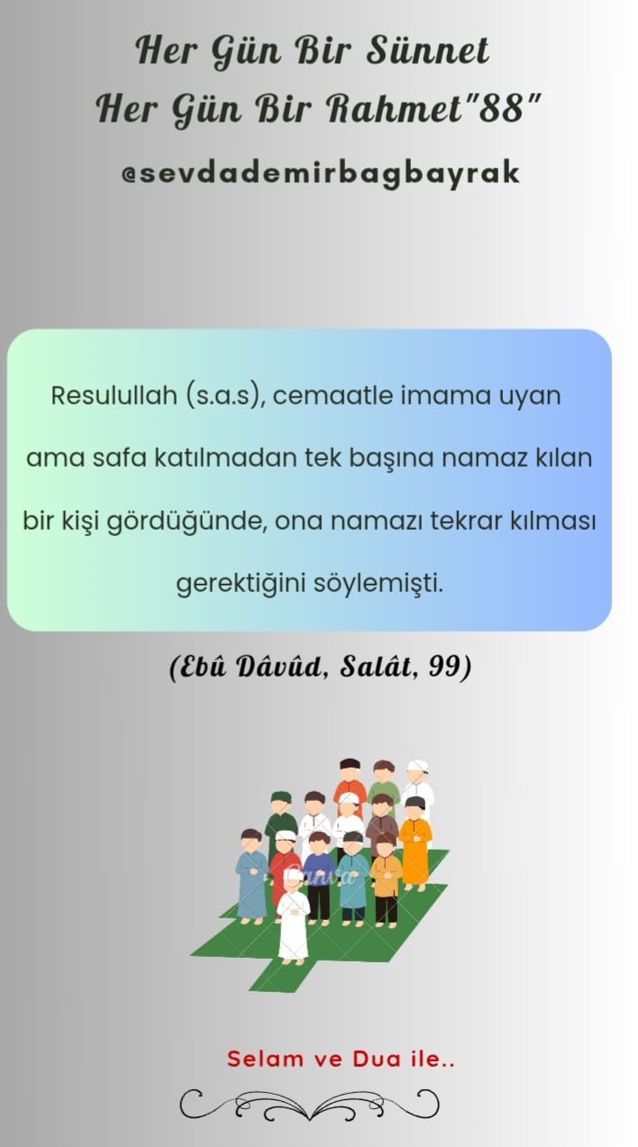 HER GÜN BİR SÜNNET HER GÜN BİR RAHMET 88 bu
