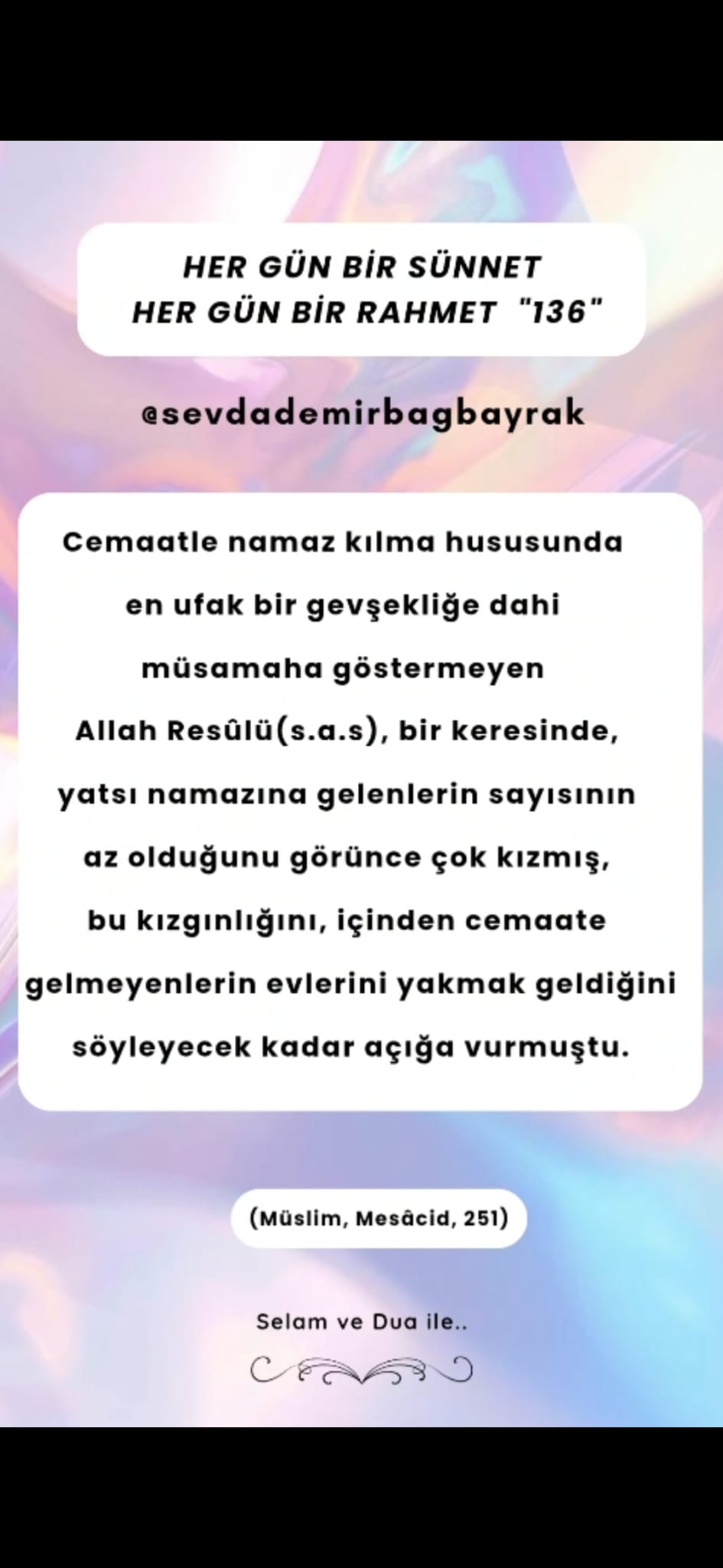 HER GÜN BİR SÜNNET HER GÜN BİR RAHMET 136