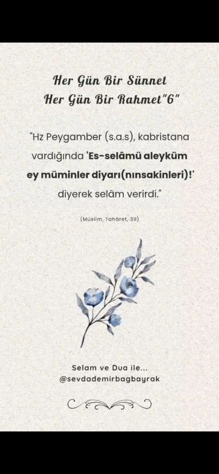 HER GÜN BİR SÜNNET  HER GÜN BİR RAHMET 6