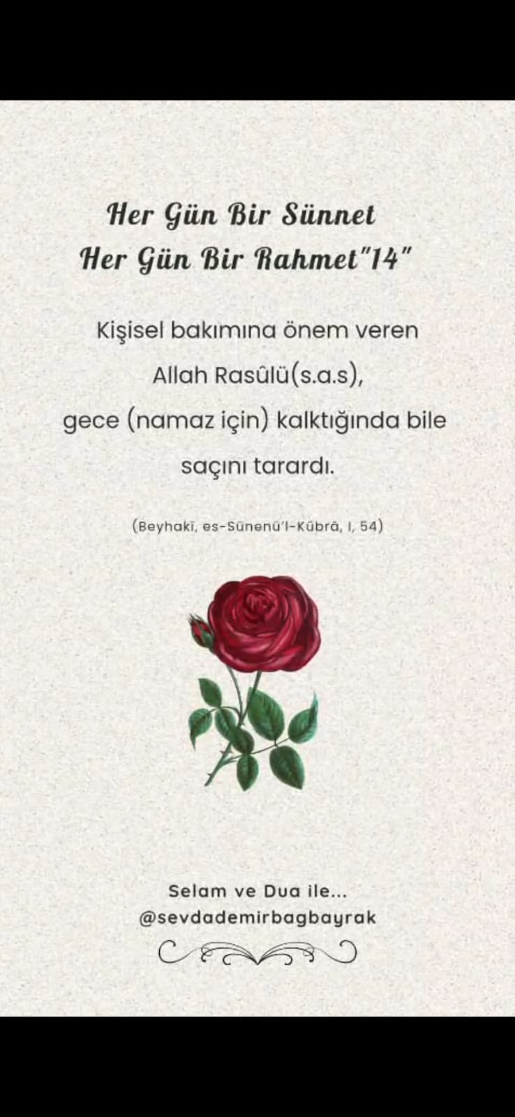 HER GÜN BİR SÜNNET HER GÜN BİR RAHMET 14