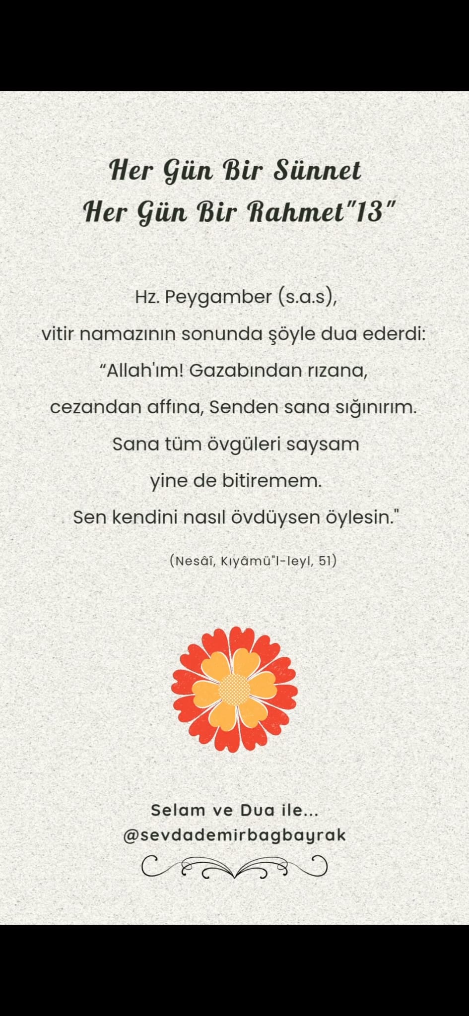 HER GÜN BİR SÜNNET HER GÜN BİR RAHMET 13
