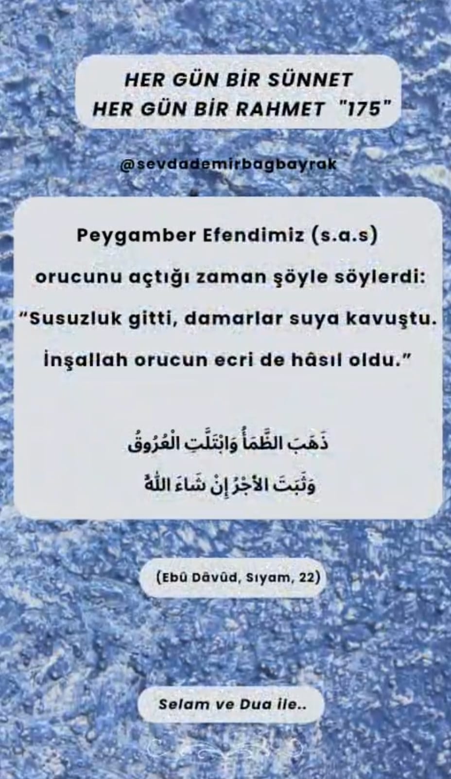 HER GÜN BİR SÜNNET HER GÜN BİR RAHMET 175