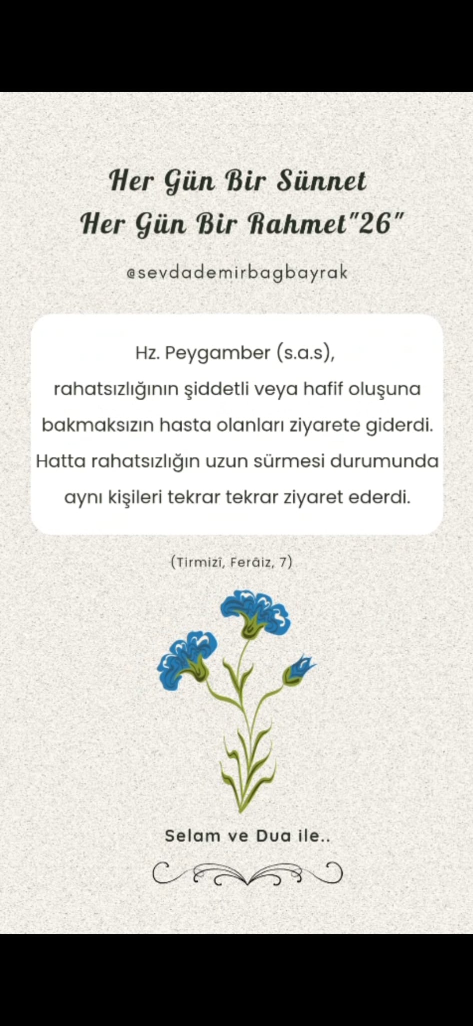 HER GÜN BİR SÜNNET HER GÜN BİR RAHMET 26
