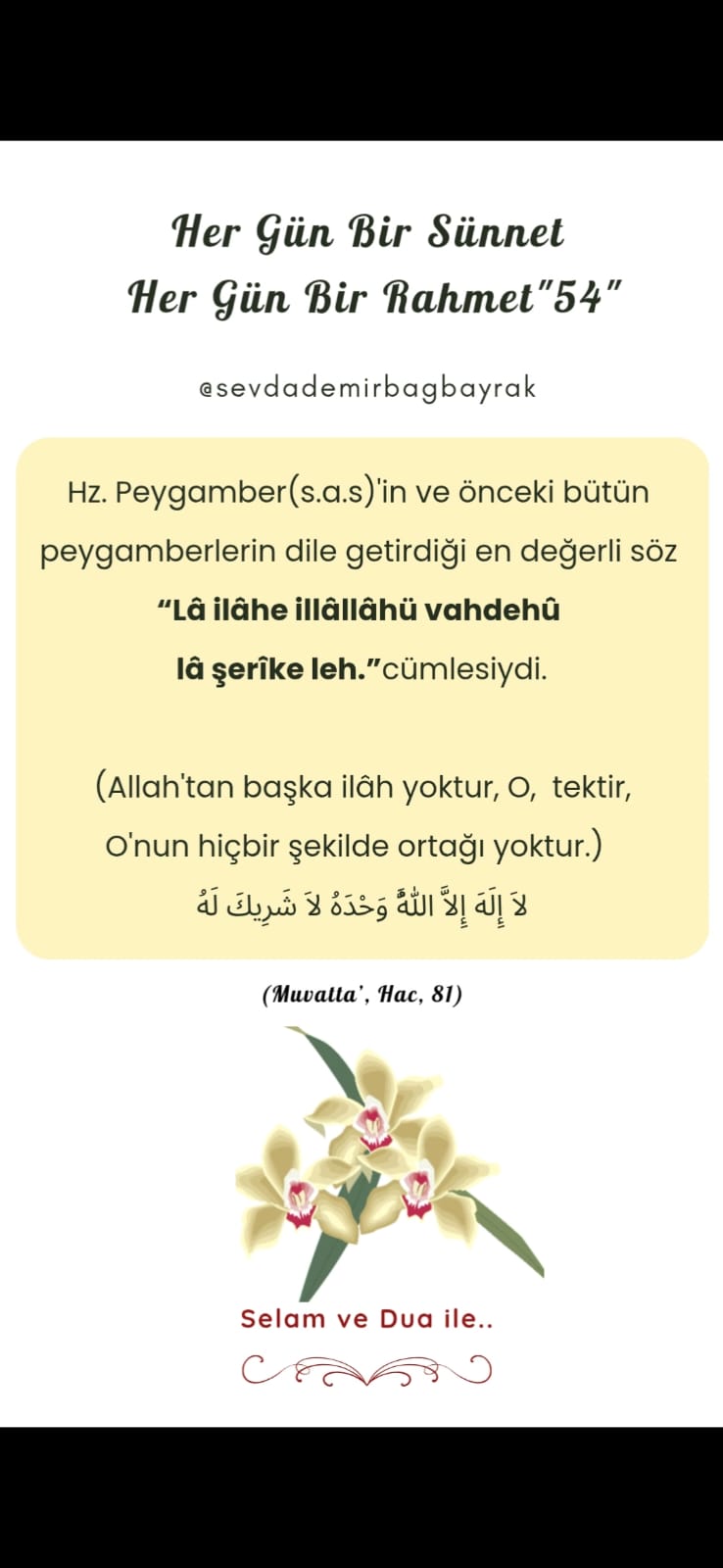 HER GÜN BİR SÜNNET HER GÜN BİR RAHMET 55