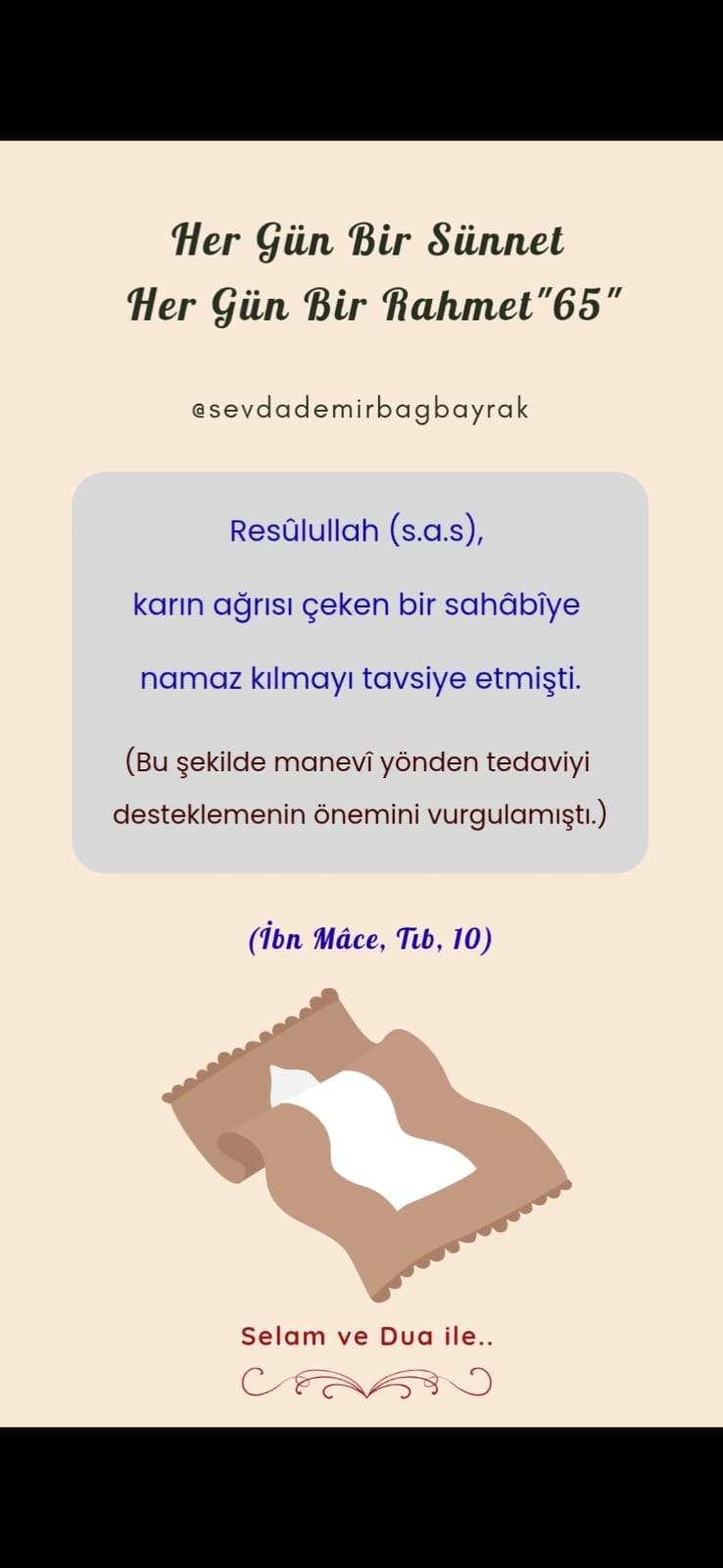 HER GÜN BİR SÜNNET HER GÜN BİR RAHMET 65 bu