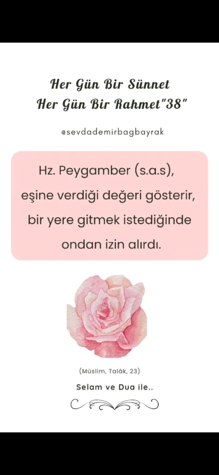 HER GÜN BİR SÜNNET HER GÜN BİR RAHMET 38