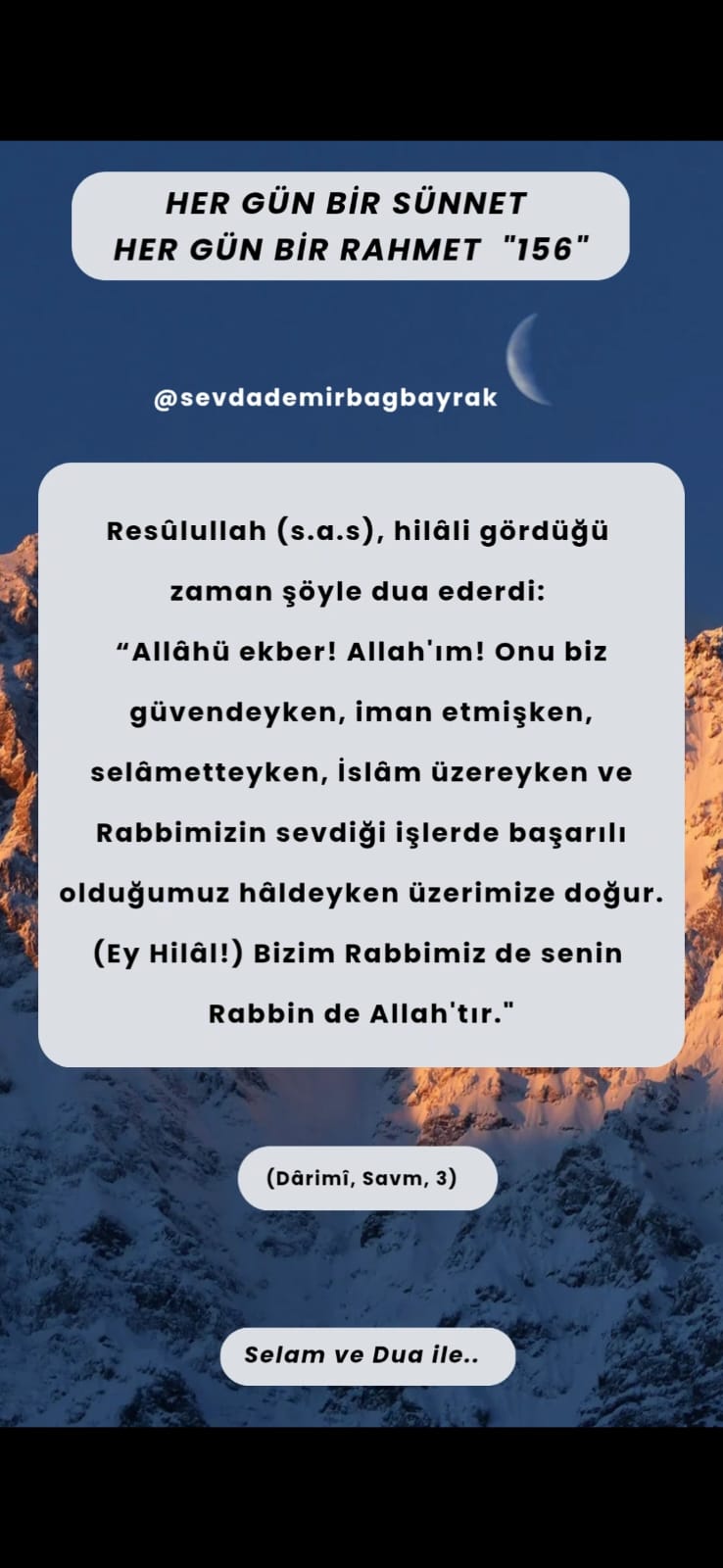 HER GÜN BİR SÜNNET HER GÜN BİR RAHMET 156