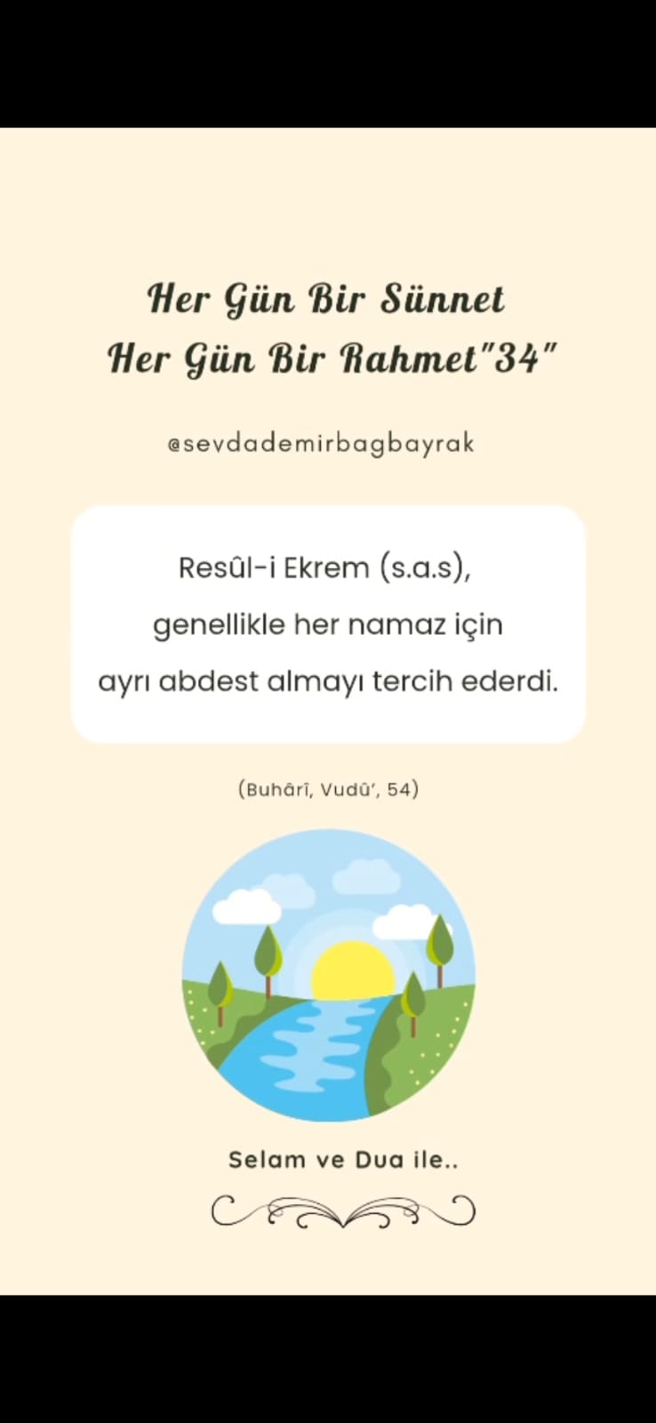 HER GÜN BİR SÜNNET HER GÜN BİR RAHMET 34