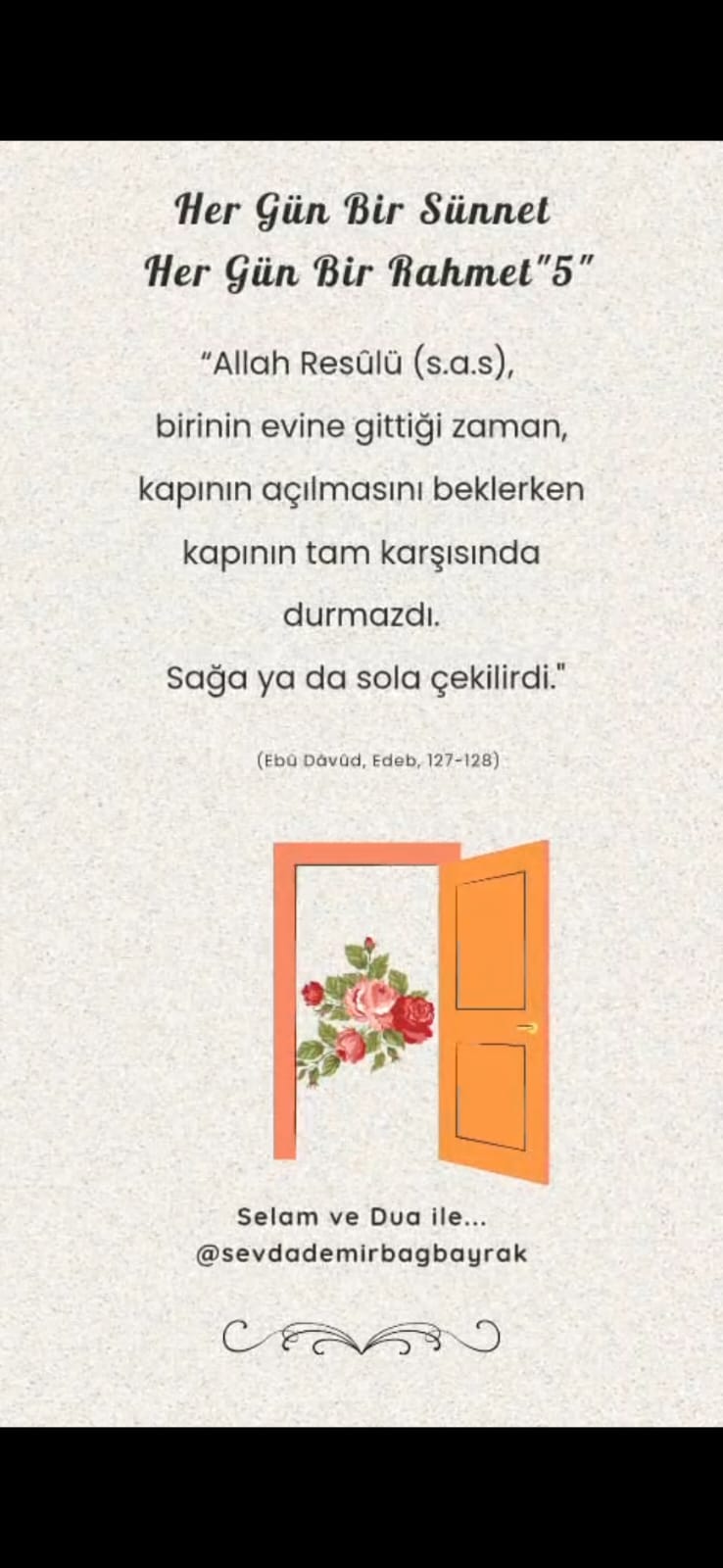 HER GÜN BİR SÜNNET  HER GÜN BİR RAHMET 5