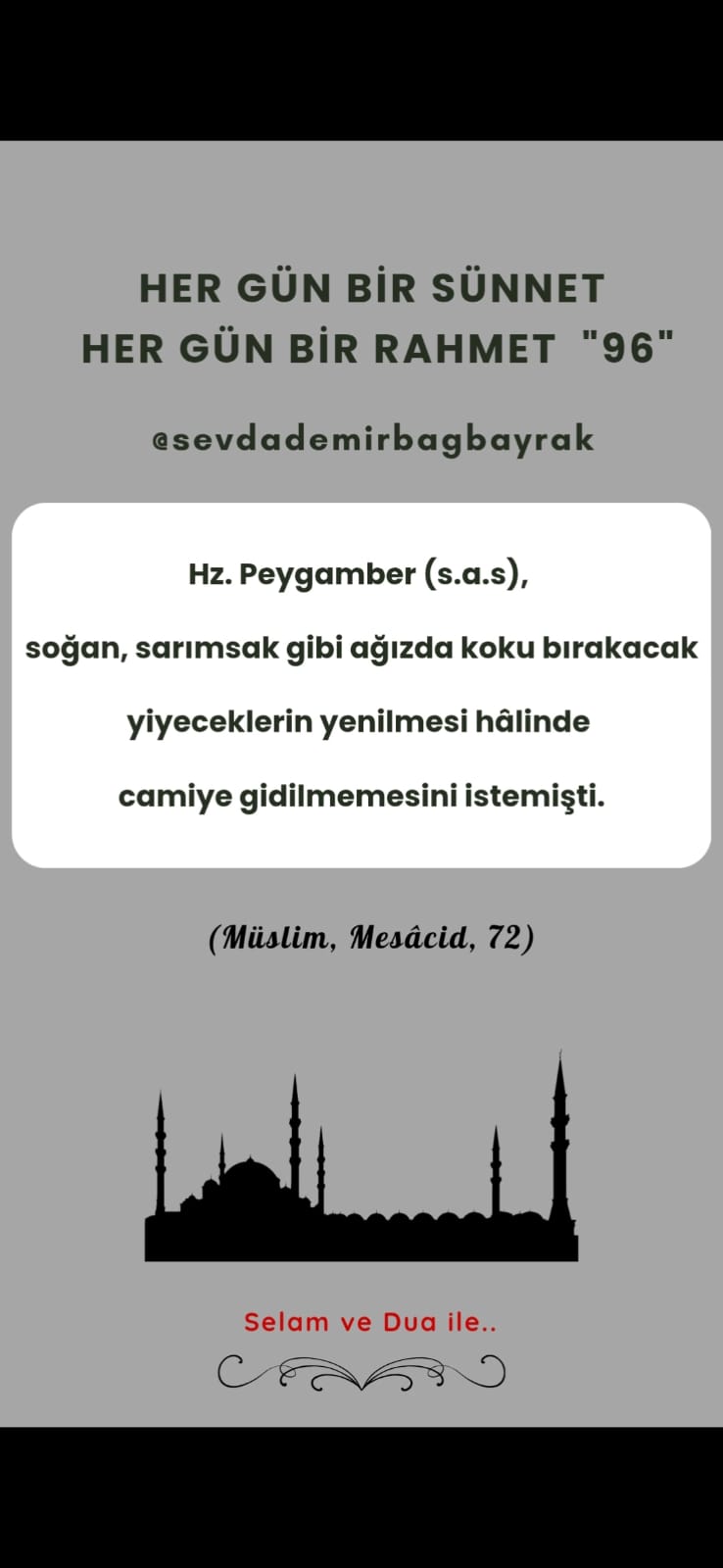 HER GÜN BİR SÜNNET HER GÜN BİR RAHMET 96