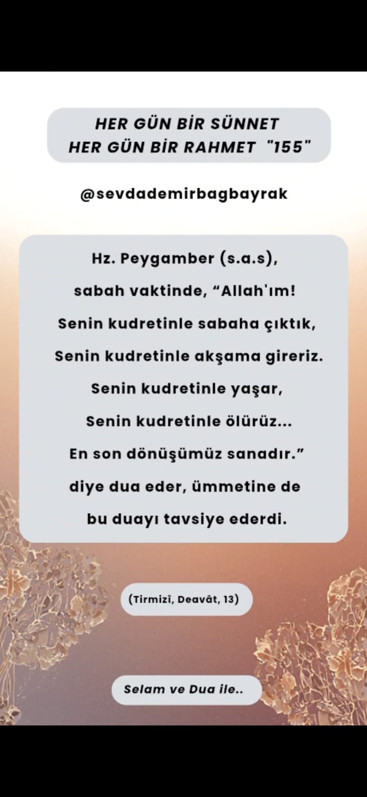 HER GÜN BİR SÜNNET HER GÜN BİR RAHMET 155