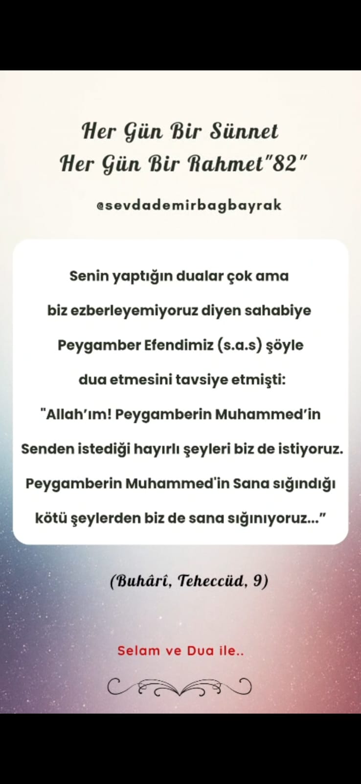 HER GÜN BİR SÜNNET HER GÜN BİR RAHMET 82
