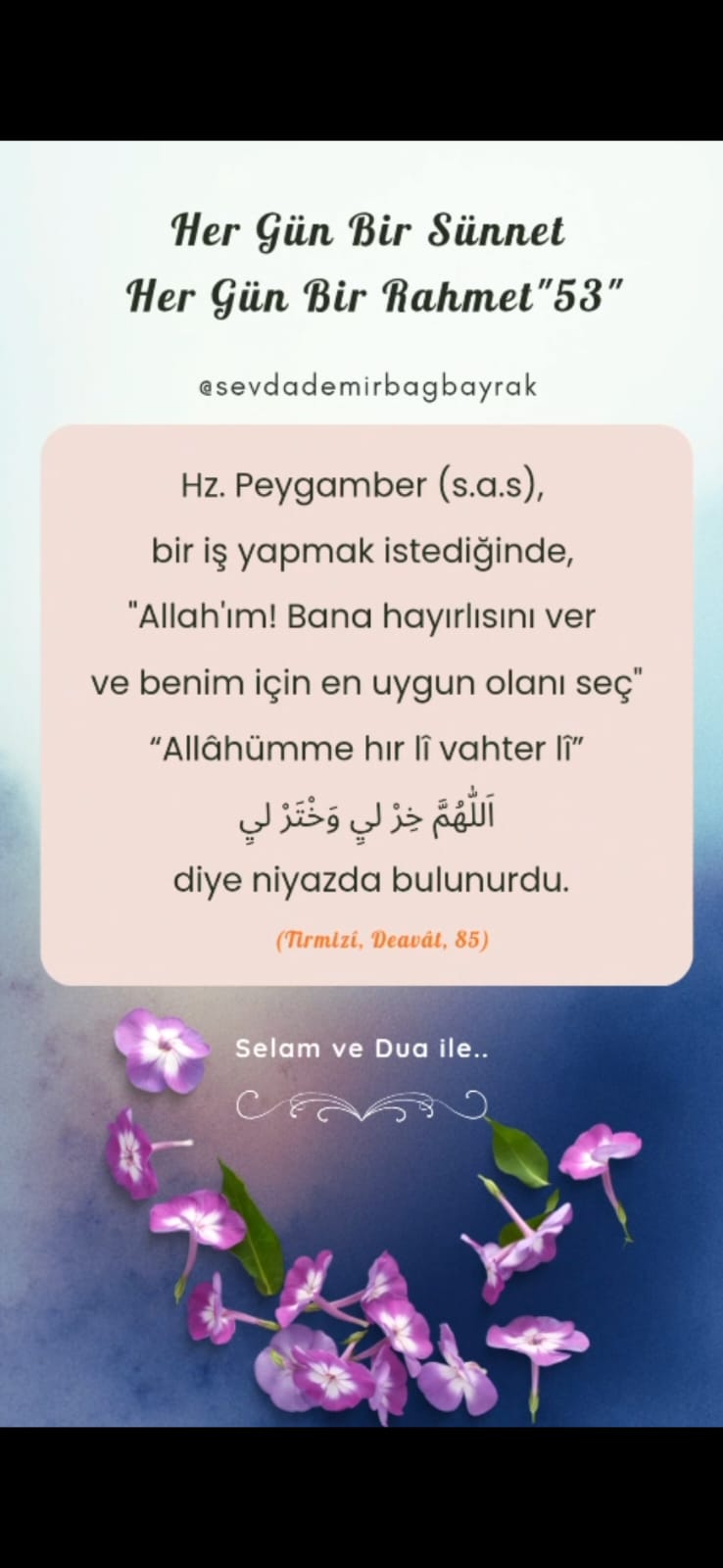HER GÜN BİR SÜNNET HER GÜN BİR RAHMET 53