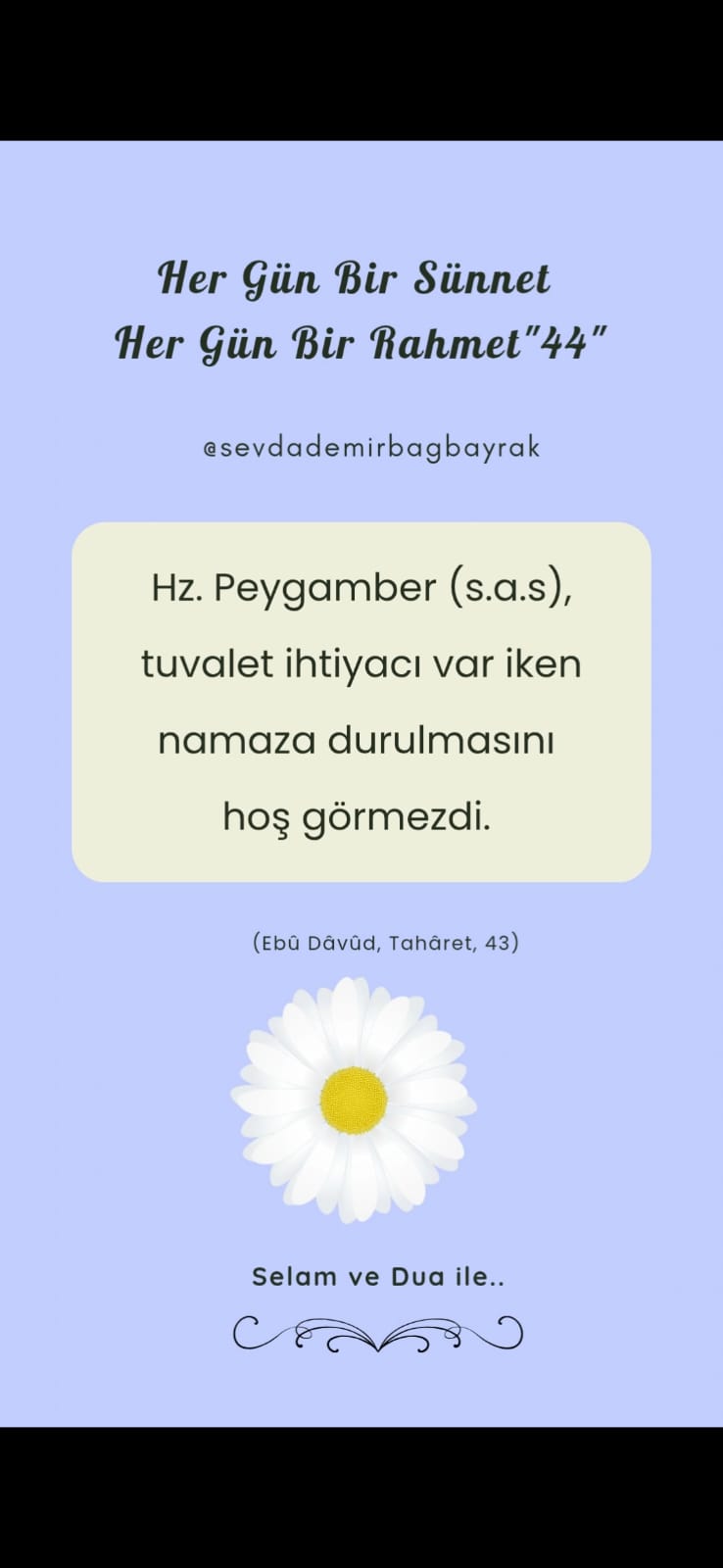 HER GÜN BİR SÜNNET HER GÜN BİR RAHMET 447